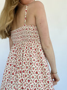 Annie Floral Bow Midi Dress Back Detail