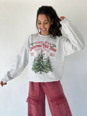 Christmas Tree Farm Oversized Sweatshirt