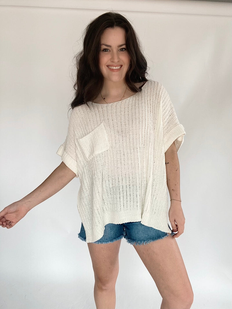 How Good Knit Top - White