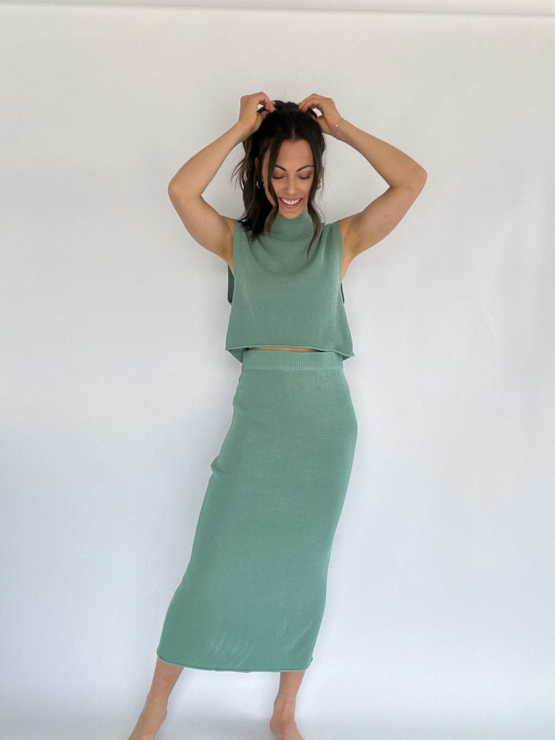 Cassia Knit Midi Skirt