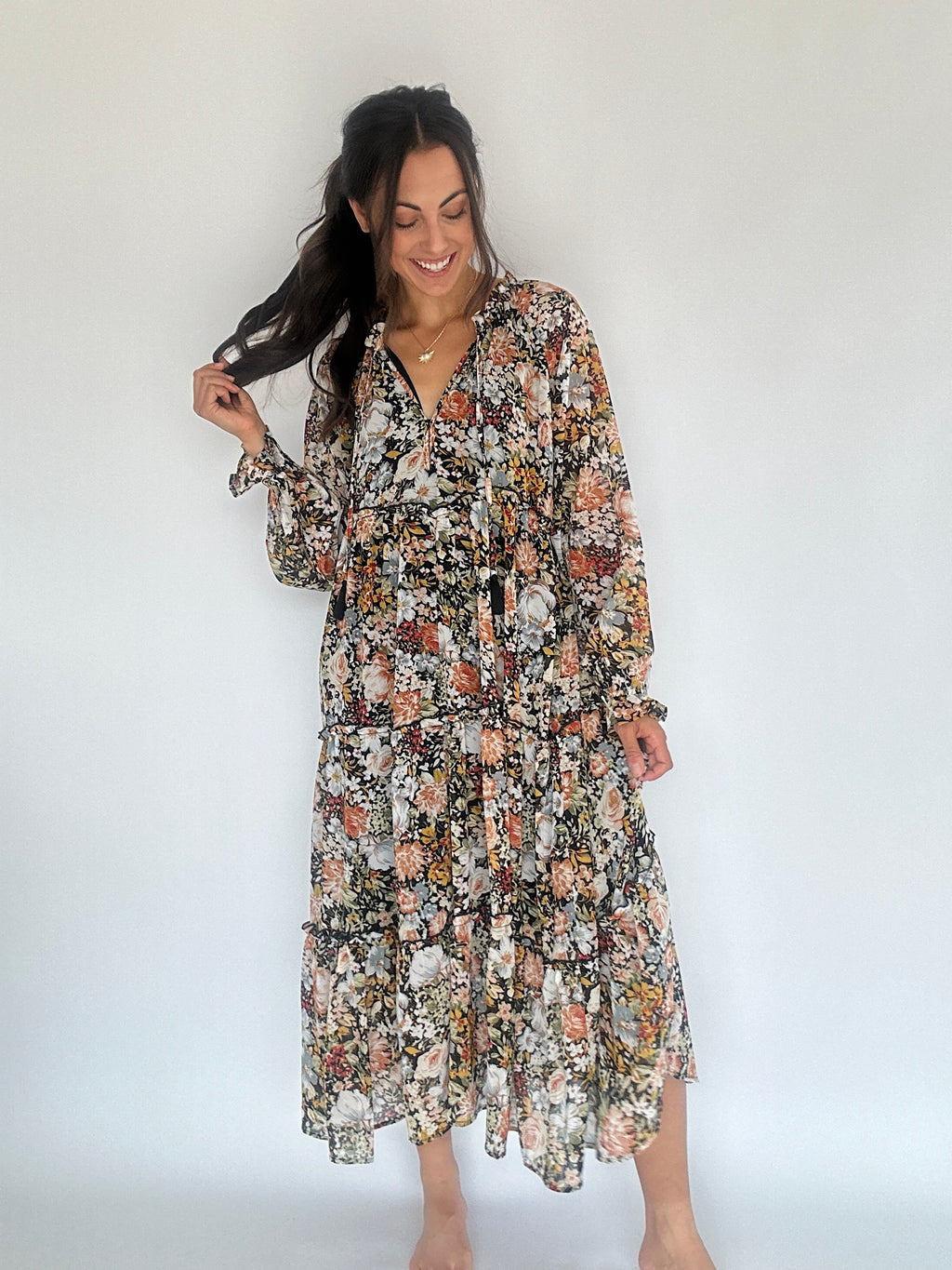 Whispering Meadow Midi Dress