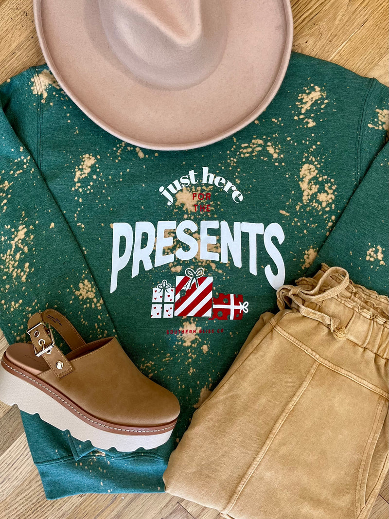 Here For The Presents Sweatshirt