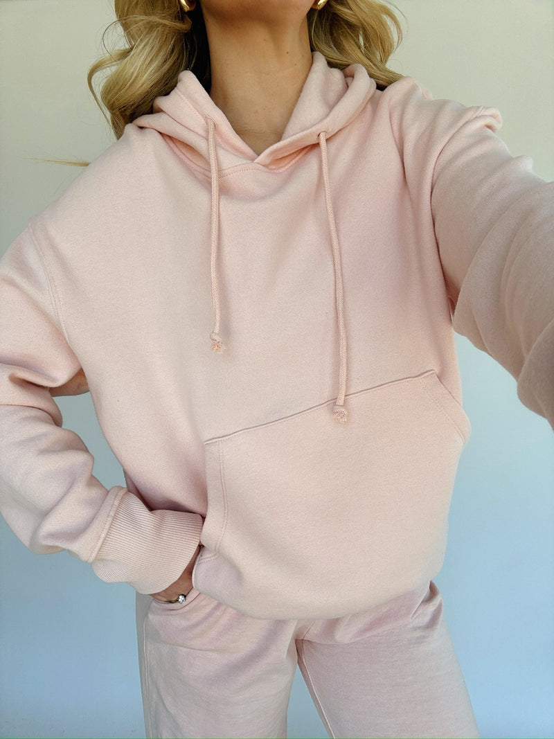 Weekend Chill Hoodie - Dusty Pink