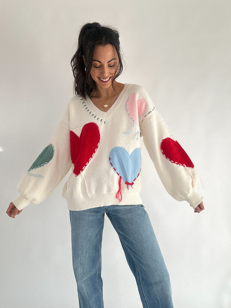 Secret Admirer Heart Sweater