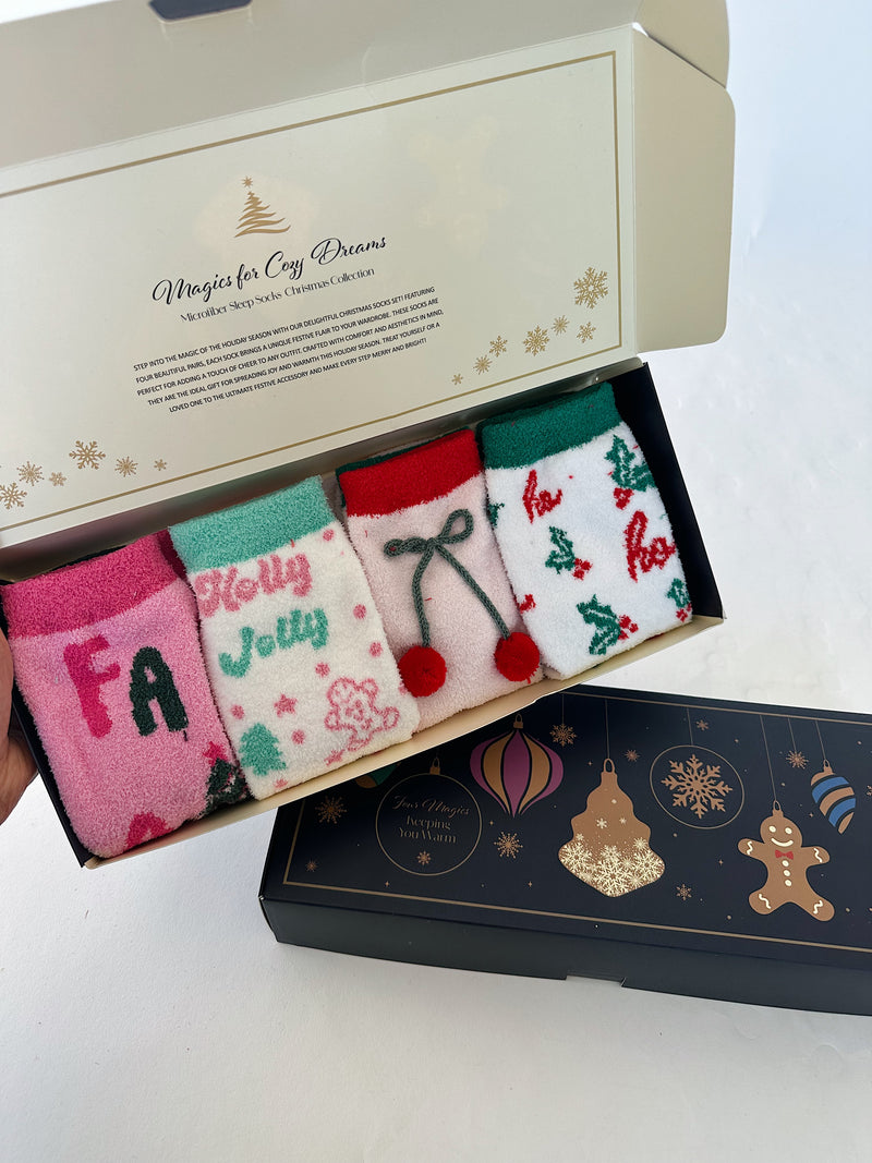 Christmas Sock Gift Set - Cherry