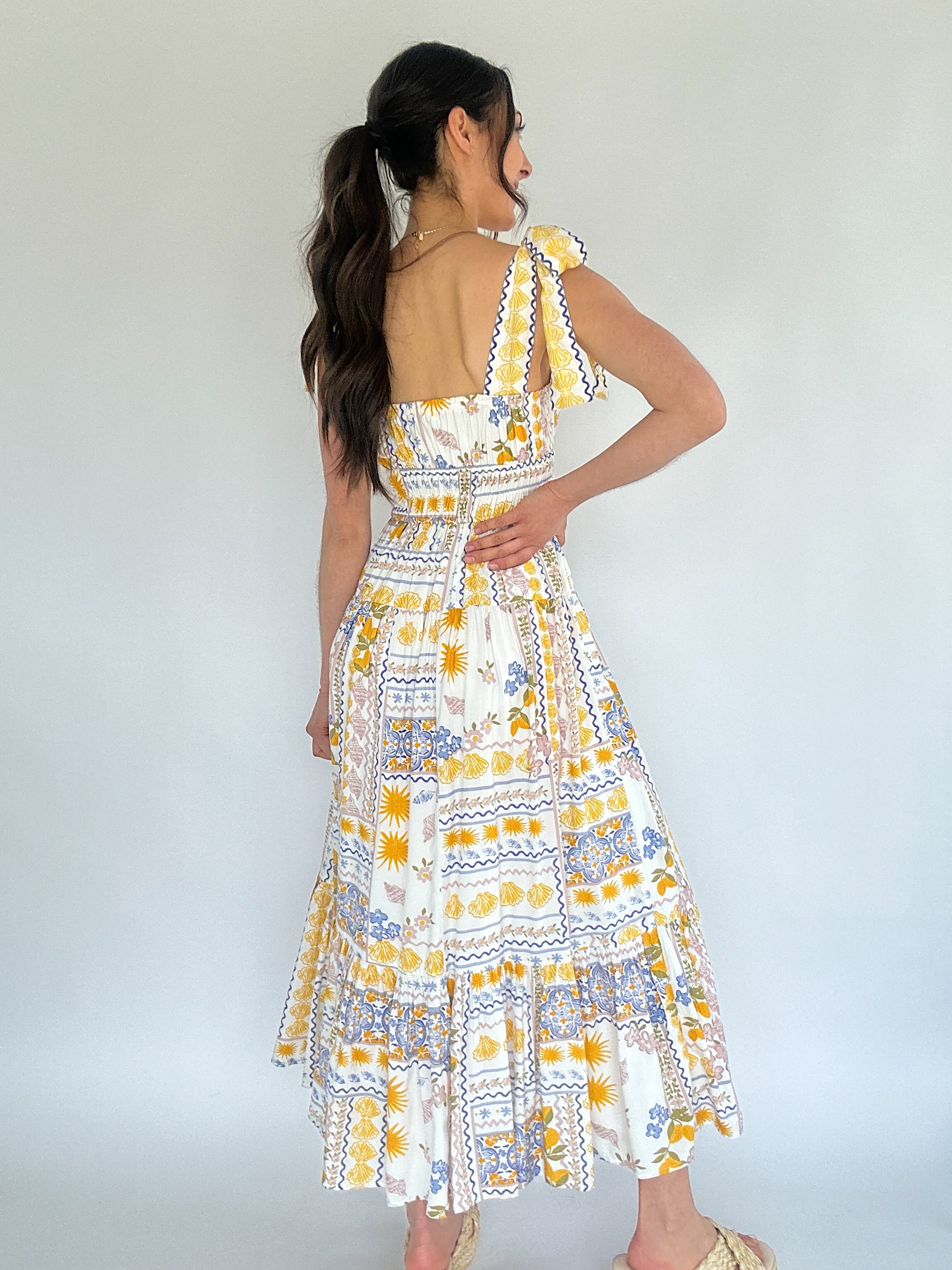 Barcelona Midi Dress Back