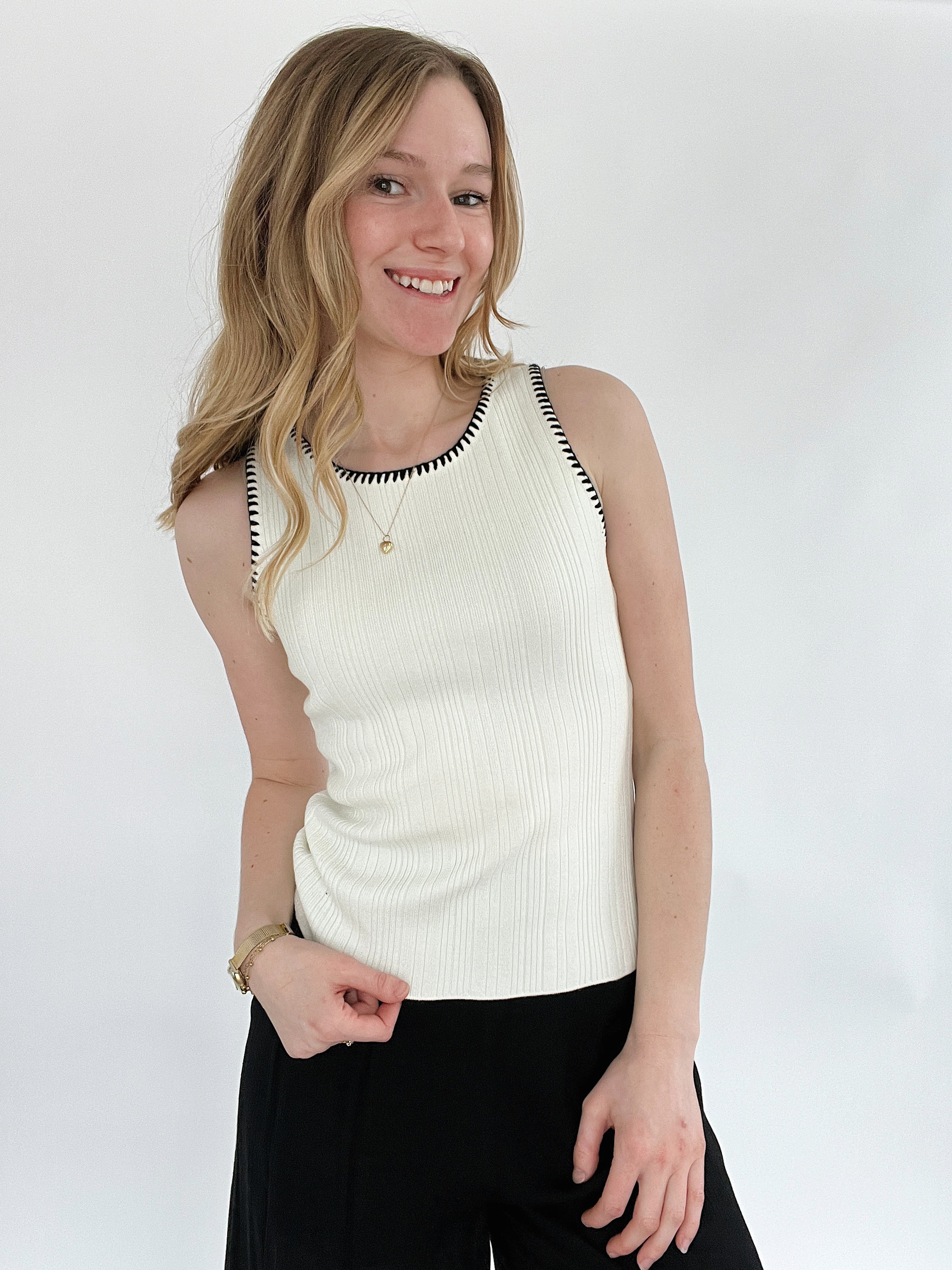 Bayker Knit Tank Front
