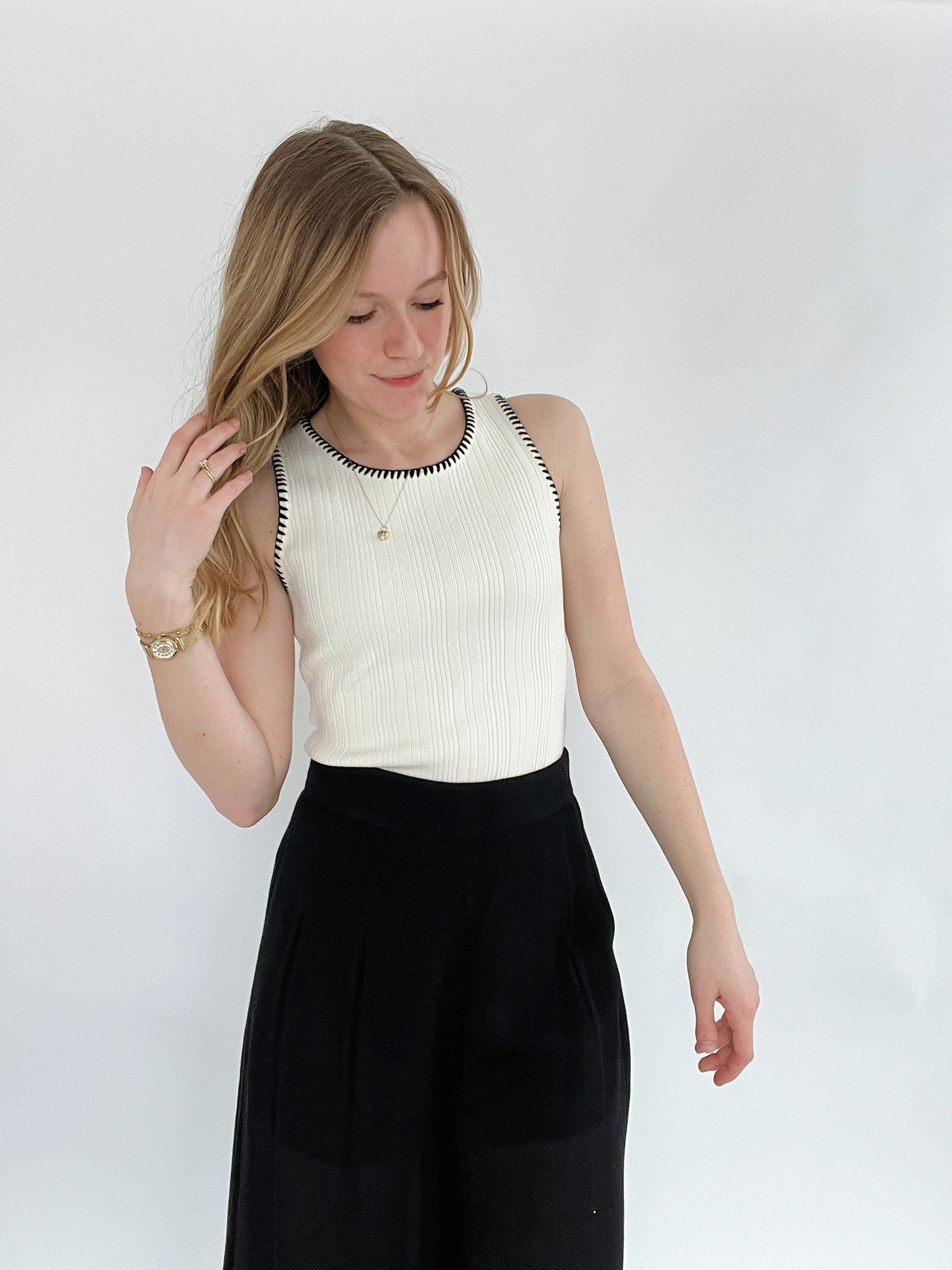 Bayker Knit Tank Tucked