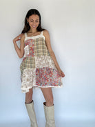 Beyond Me Patchwork Mini Dress