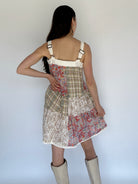 Beyond Me Patchwork Mini Dress Back