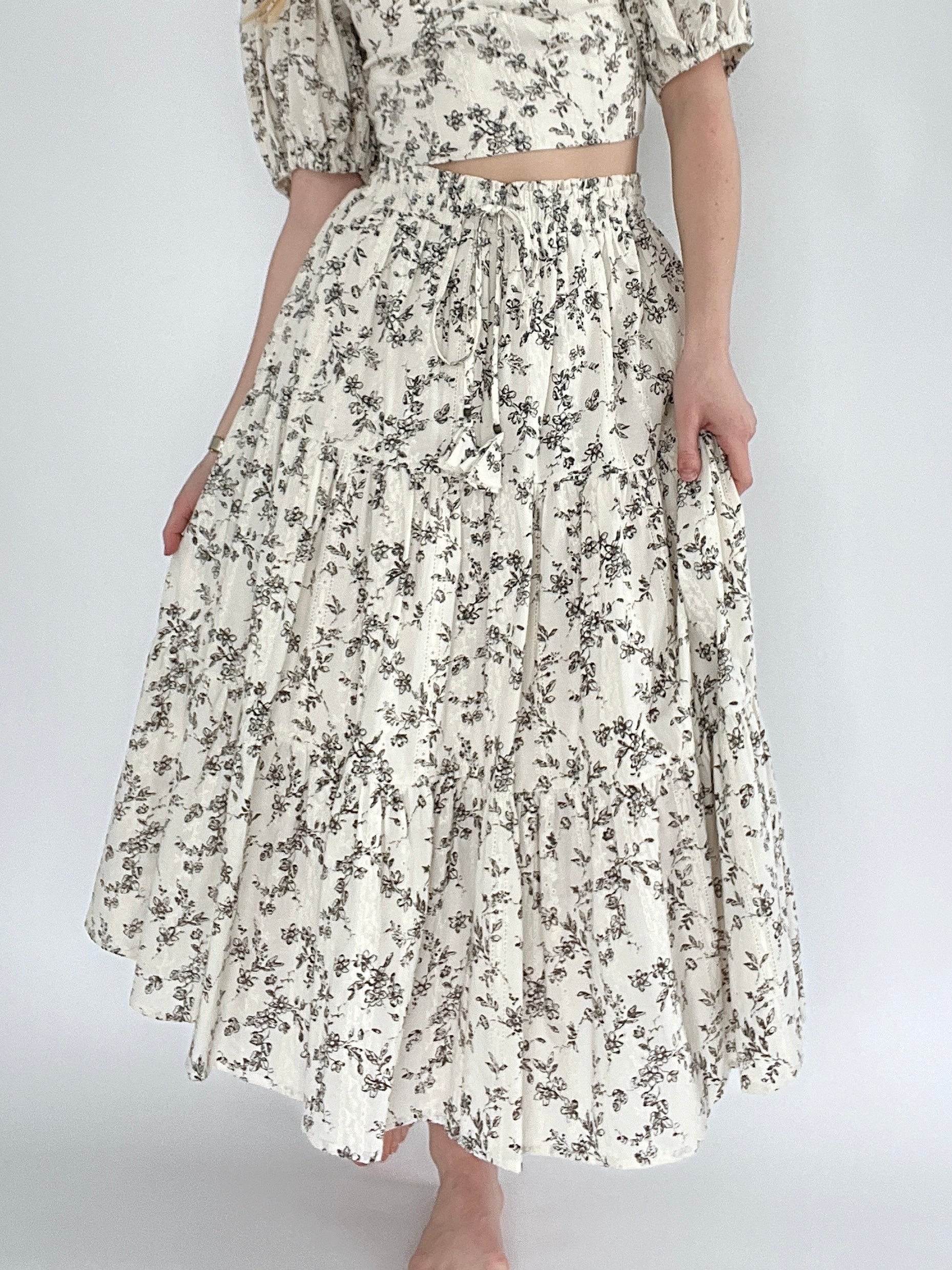 Brunch Babe Midi Skirt