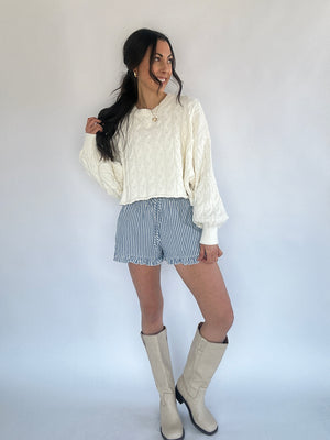 Callie Cable Knit Sweater