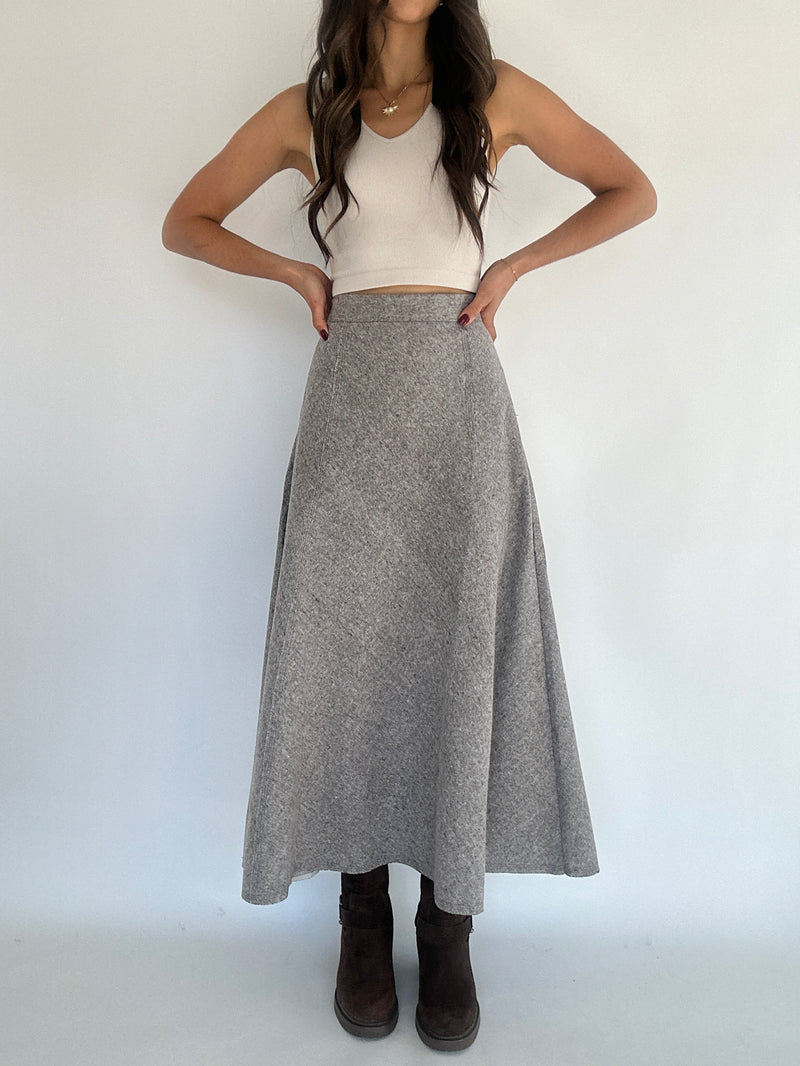 Whylen Maxi Skirt - Brown