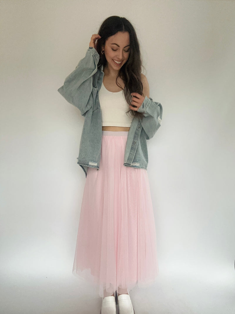 Lovely Darling Tulle Skirt - Light Pink