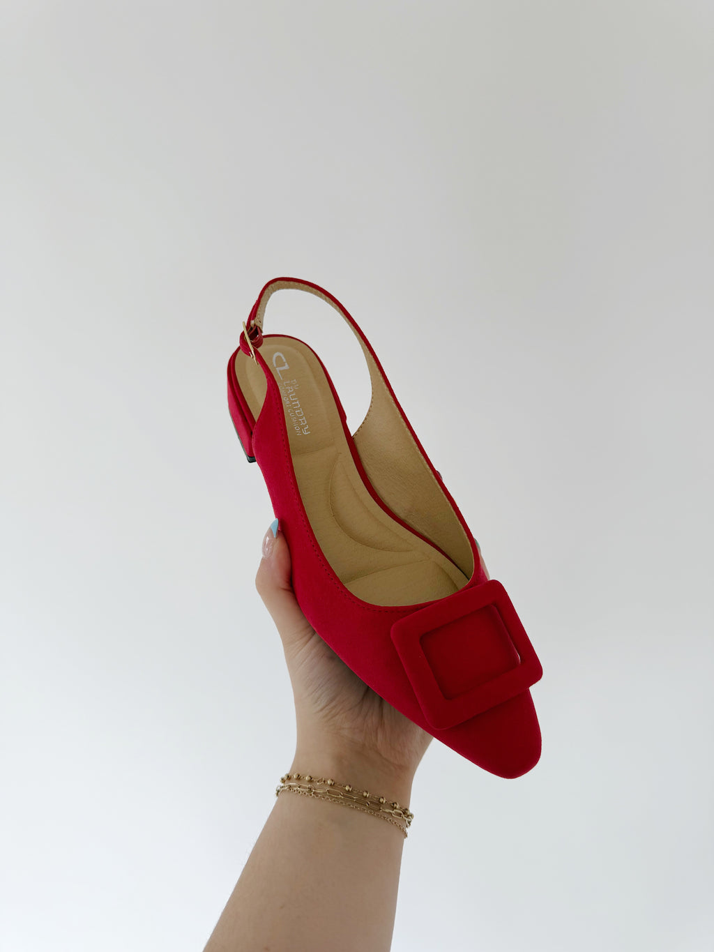 Sweetie Slingback - Red Suede