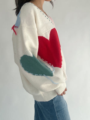 Secret Admirer Heart Sweater