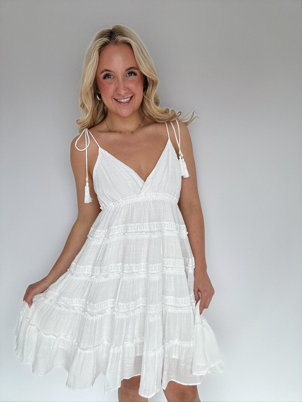 Too Sweet Mini Dress - Off White