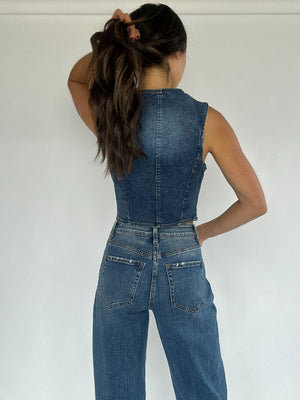 Wasted Time Denim Vest