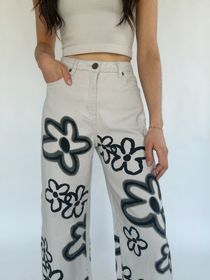 Marked By Flowers Twill Pants