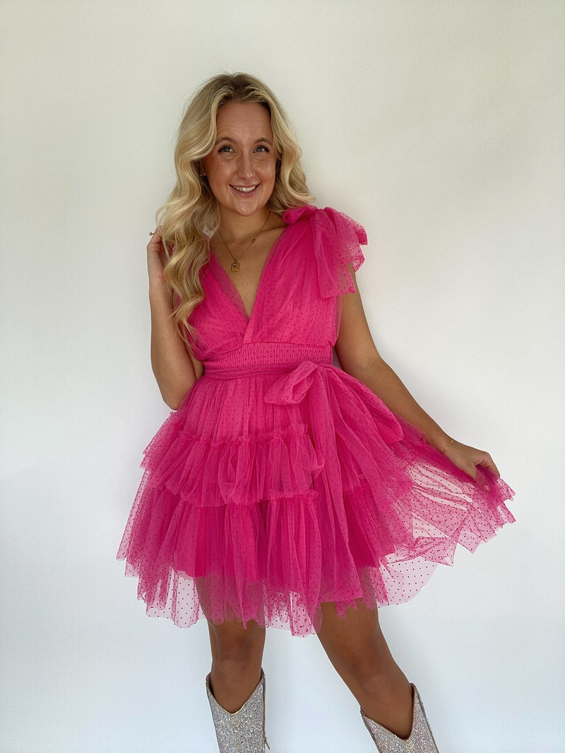 Meant To Be Tulle Mini Dress