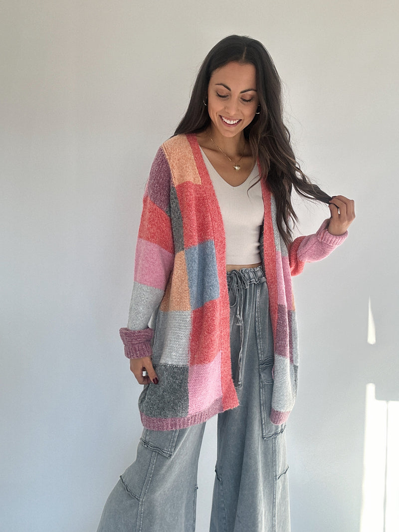 Warm Embrace Cardigan - Pink