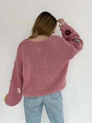 Valley Flower Sweater - Rose