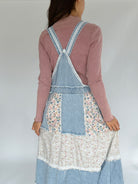 Can You Imagine Overall Dress With Long Sleeve Back Detail