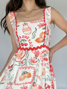 Cherry On Top Midi Dress Neckline