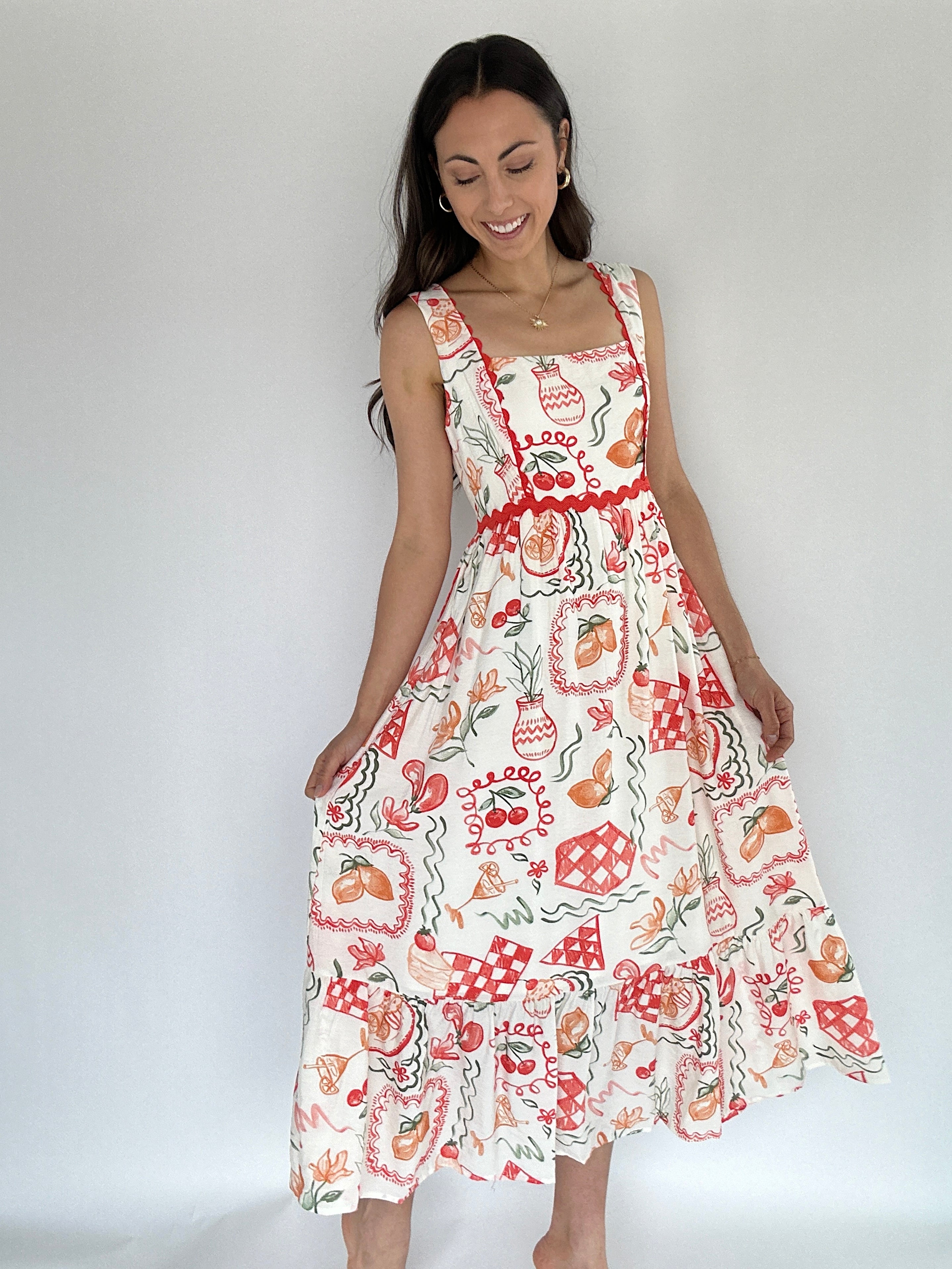 Cherry On Top Midi Dress Side