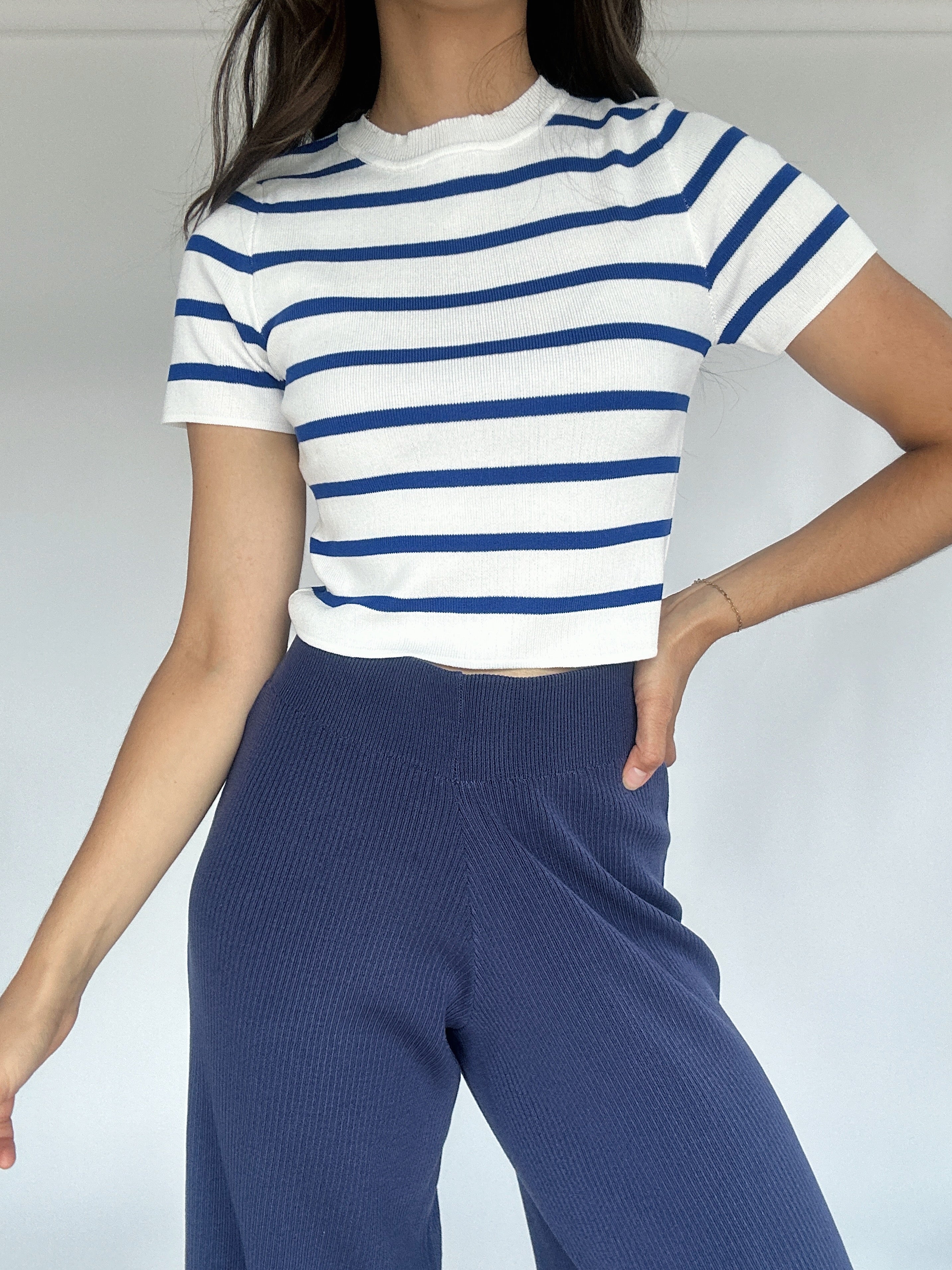 Chit Chat Striped Top Front