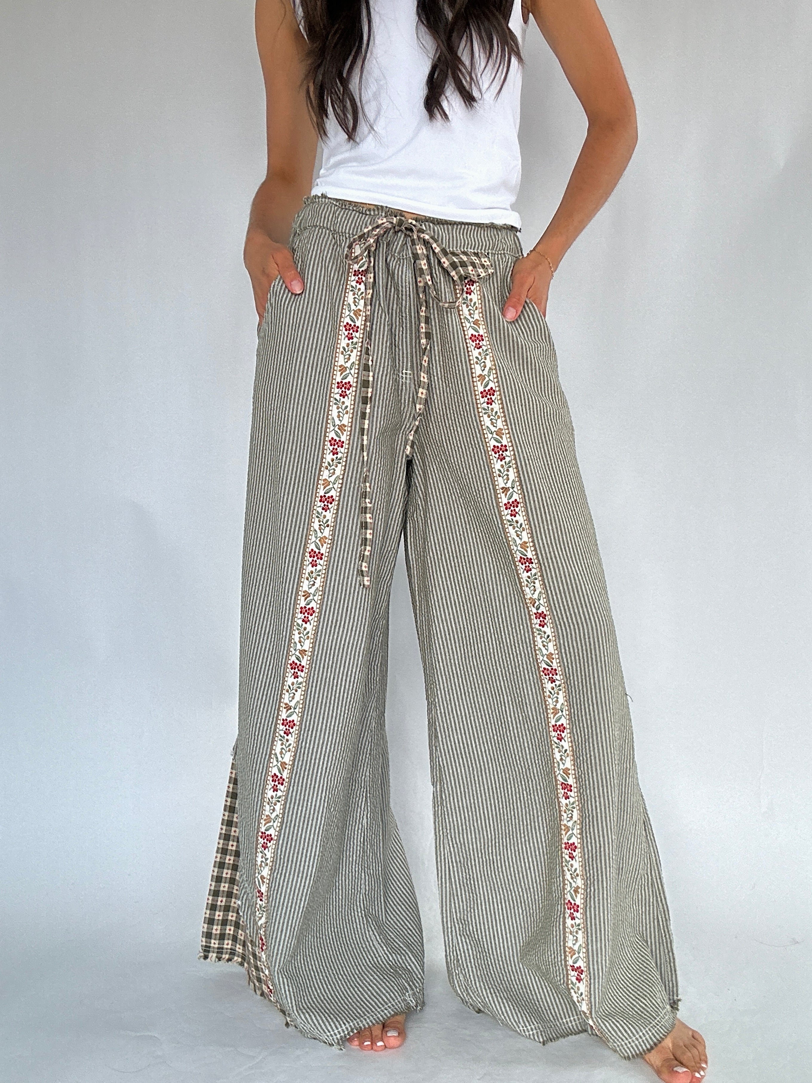 Clover Trail Wide Leg Pants Front