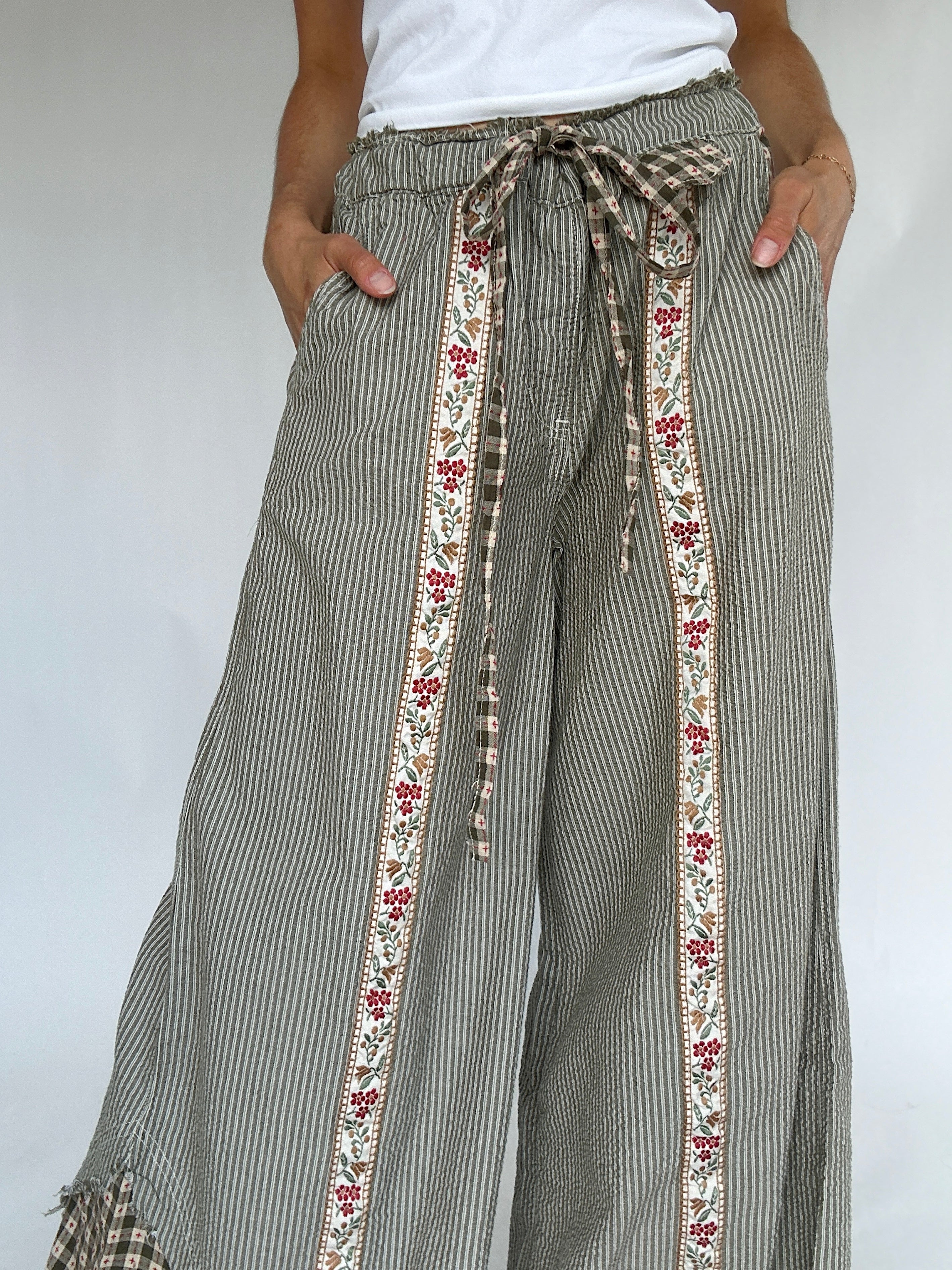 Clover Trail Wide Leg Pants Waist