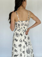 Coastal Cafe Midi Dress Back