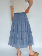 Come On Floral Midi Skirt Back