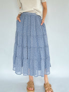 Come On Floral Midi Skirt Front