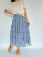Come On Floral Midi Skirt Front