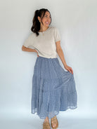 Come On Floral Midi Skirt Outfit