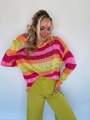 Nostalgia Knit Top - Sherbet