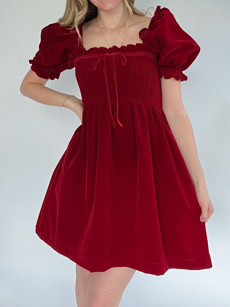 Oren Velvet Mini Dress