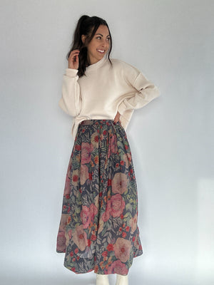 Continual Blossom Maxi Skirt