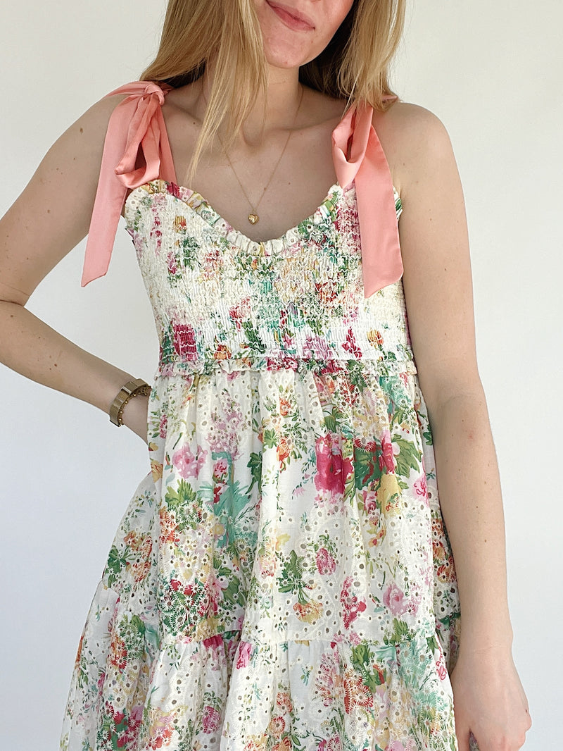 Anniston Floral Eyelet Dress