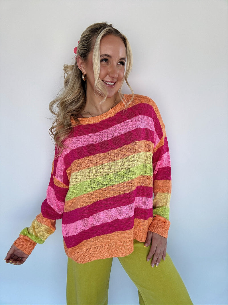 Nostalgia Knit Top - Sherbet