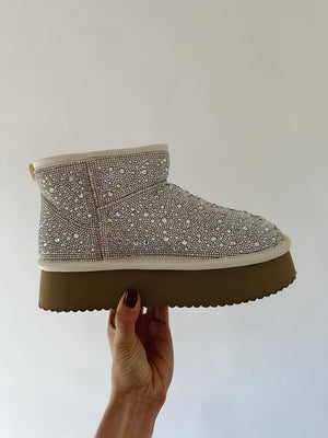 Homebody Rhinestone Mini Boot