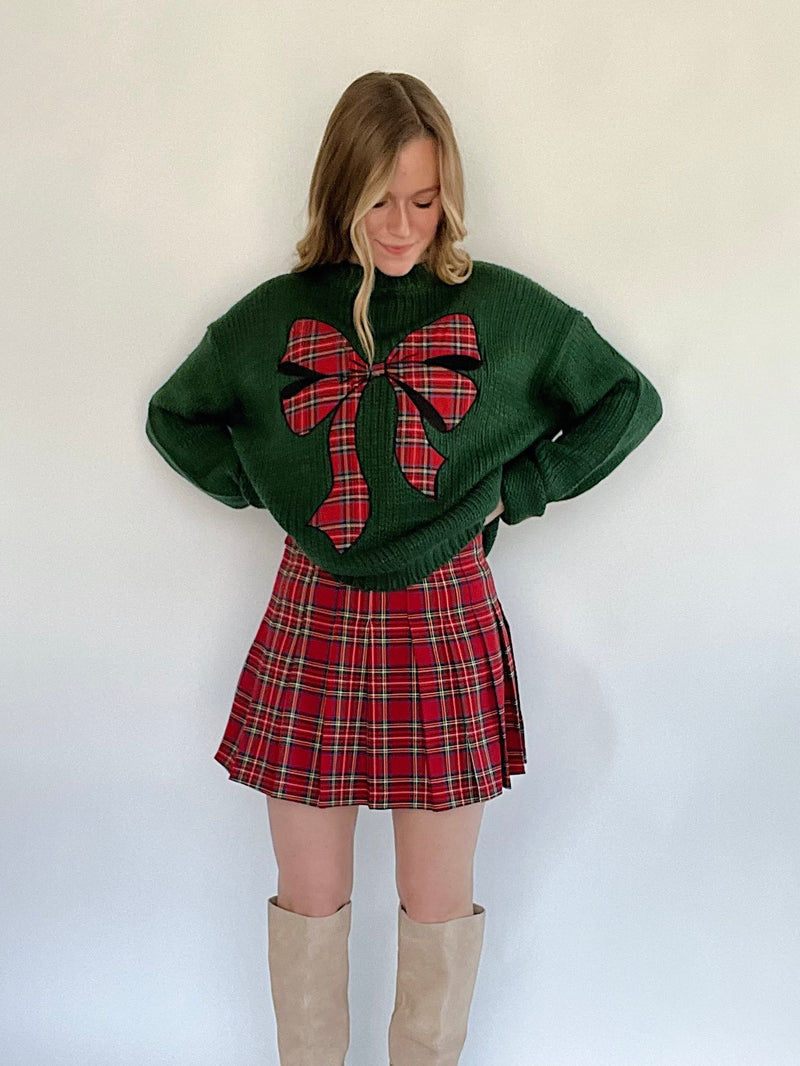 Mariah Plaid Mini Skirt