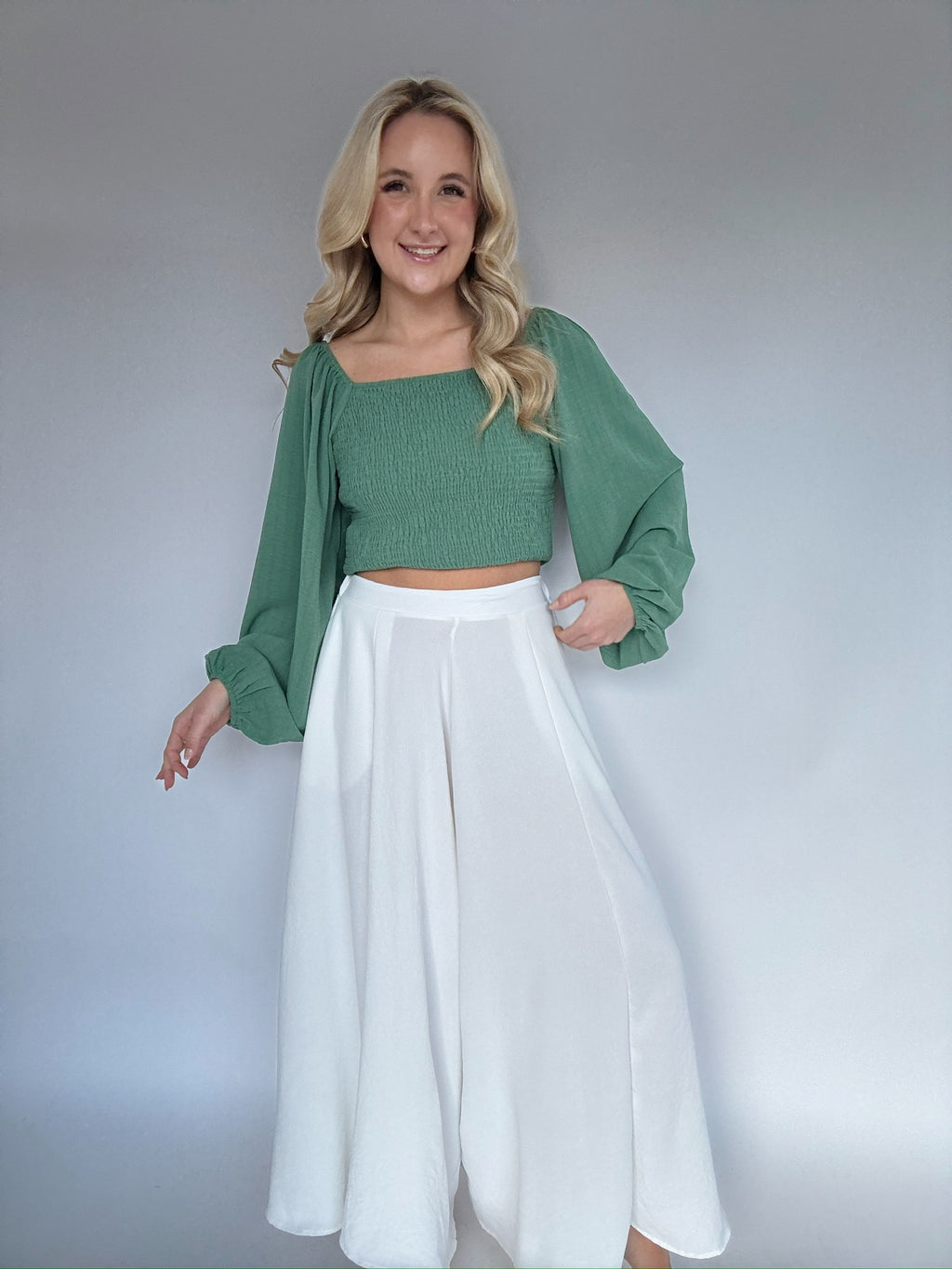 Coast To Coast Wide Leg Pants - White