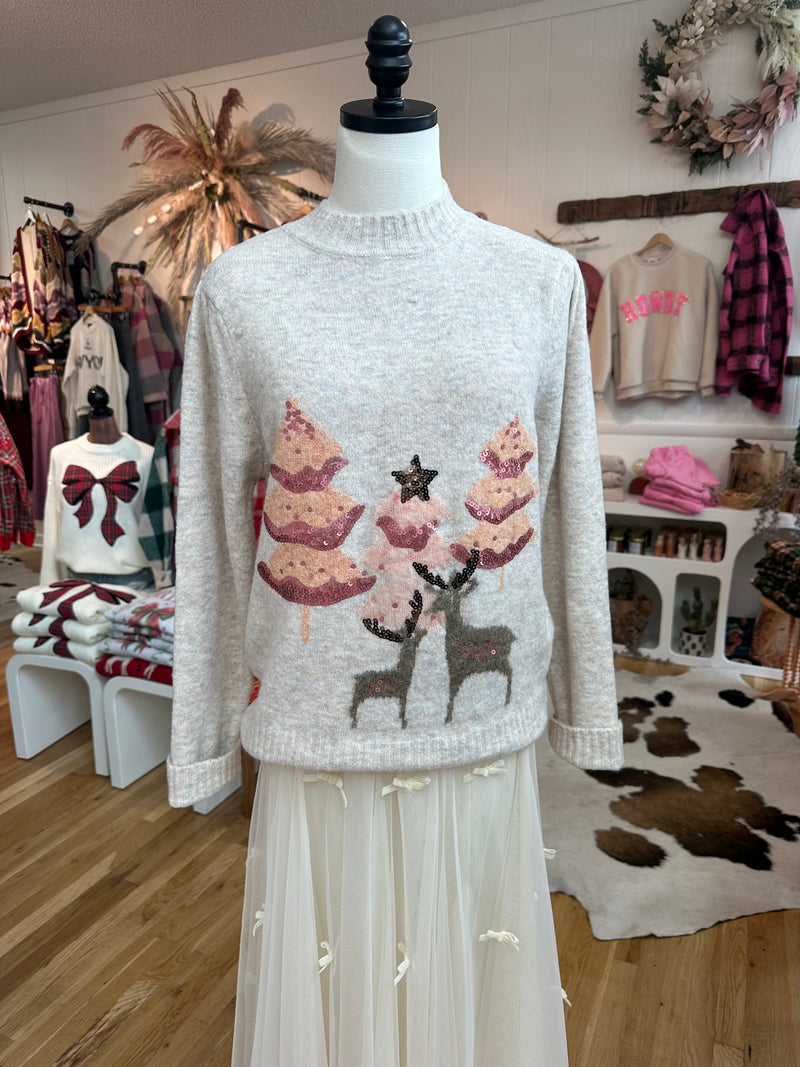 Winter Wonderland Sequin Sweater