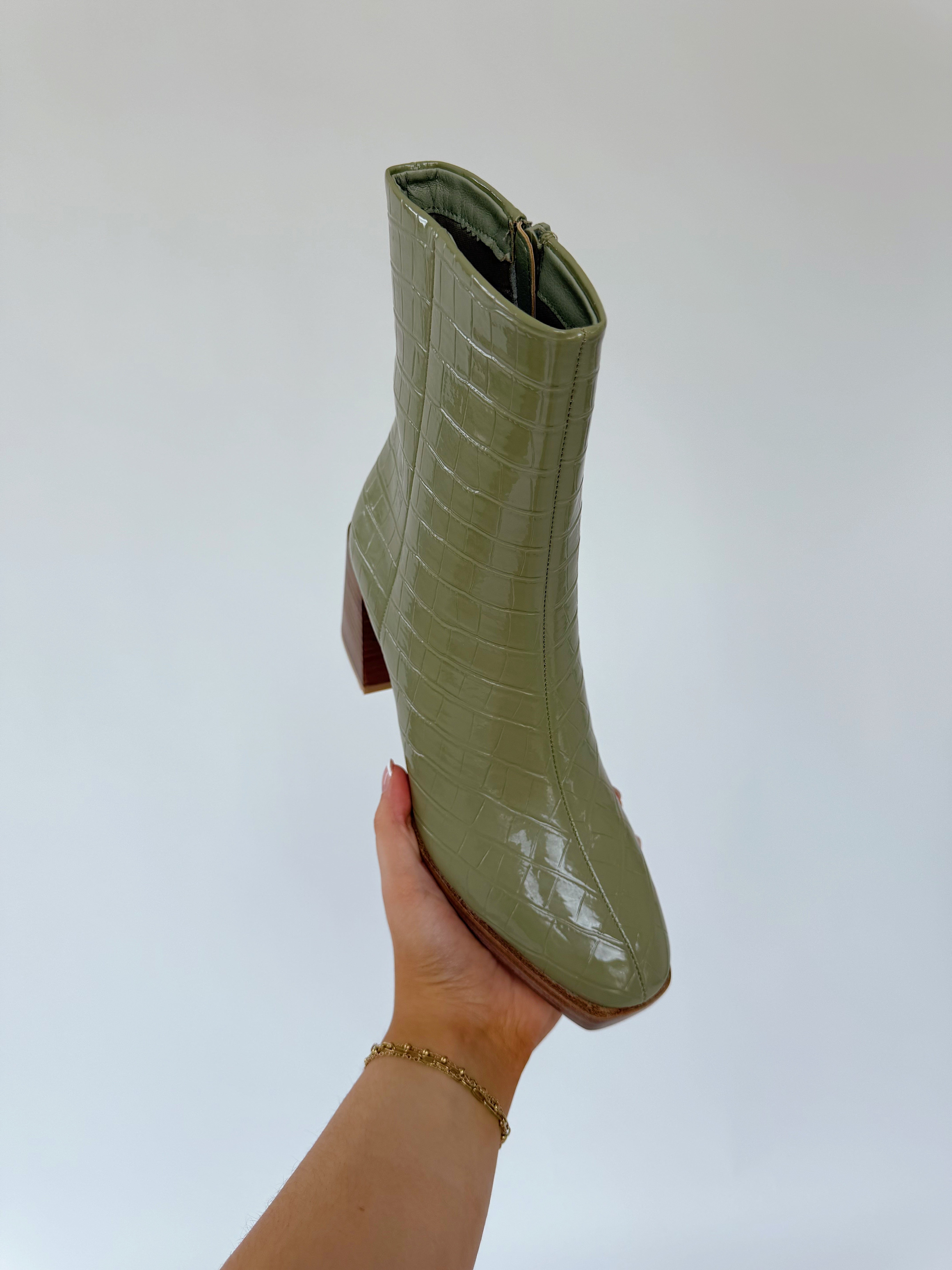Danica Bootie Olive Top