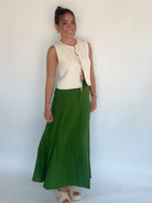 Day After Day Linen Maxi Skirt Outfit