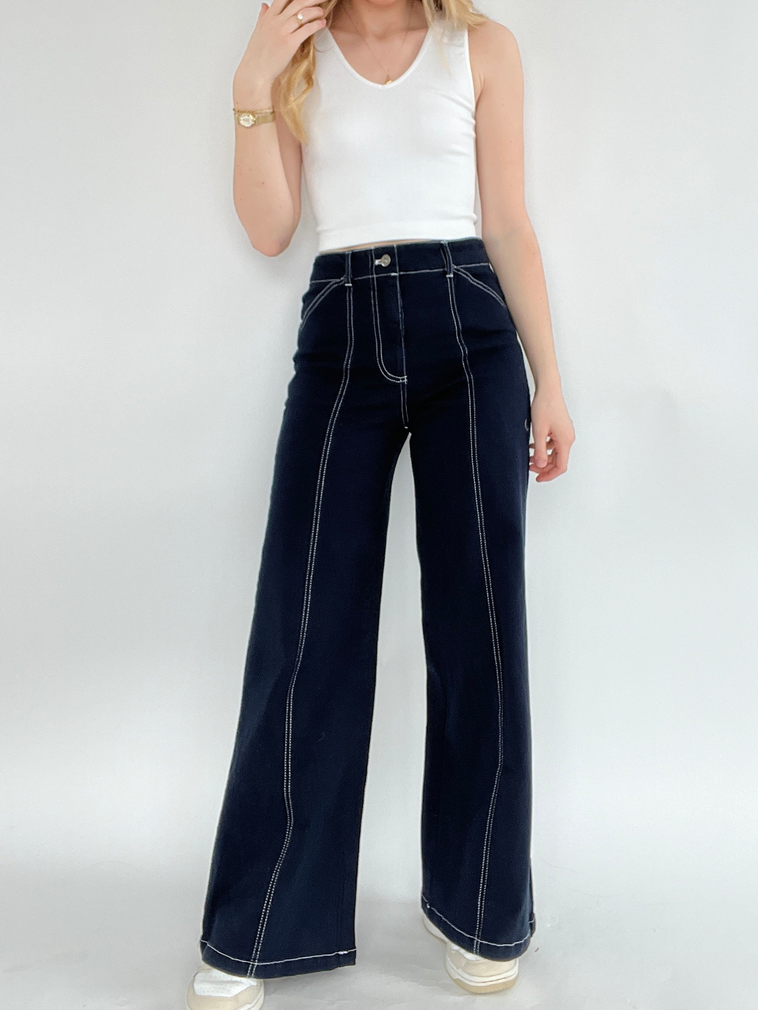 Daybreak Seamed Jeans Front