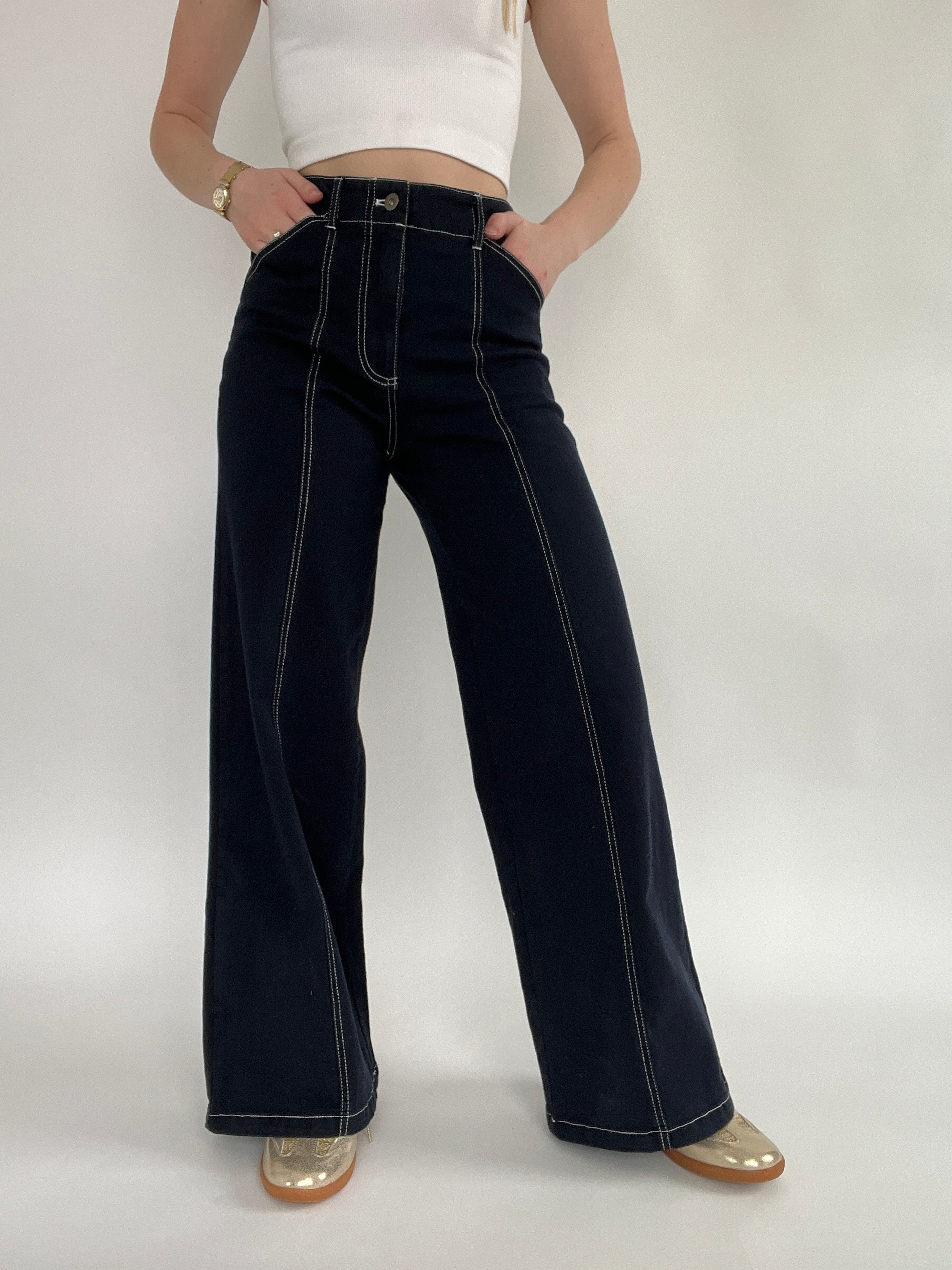 Daybreak Seamed Jeans Front 